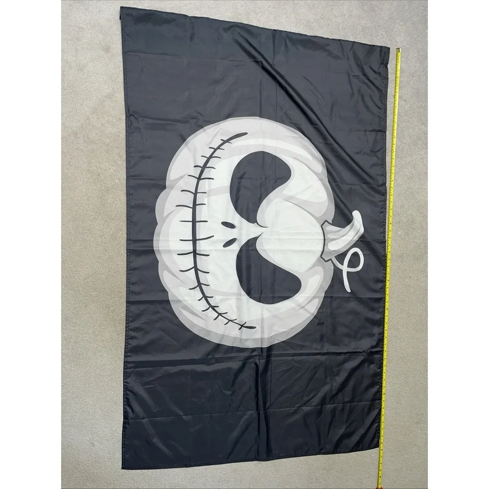 Halloween Flag Outdoor Double Sided Scary Halloween Pumpkin Tapestry‎ Big Decor